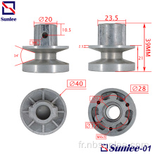 Machine à laver Pièces en aluminium Moteur Poulie D40